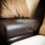 flaking is a common problem after a while with artificial eco leather on the furniture