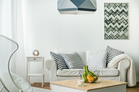 Living Room with Minimalist Design Details